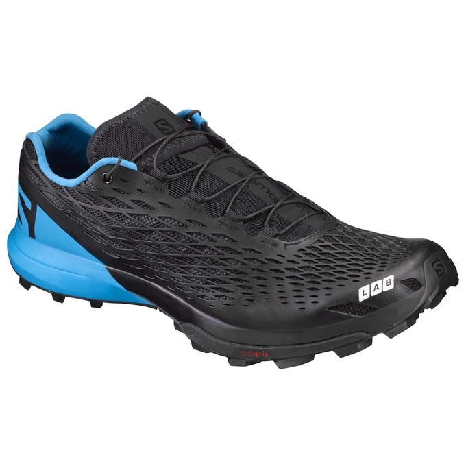 Zapatillas Trail Running Salomon Hombre Negras / Azules - Salomon Argentina S/LAB XA AMPHIB ,981542-